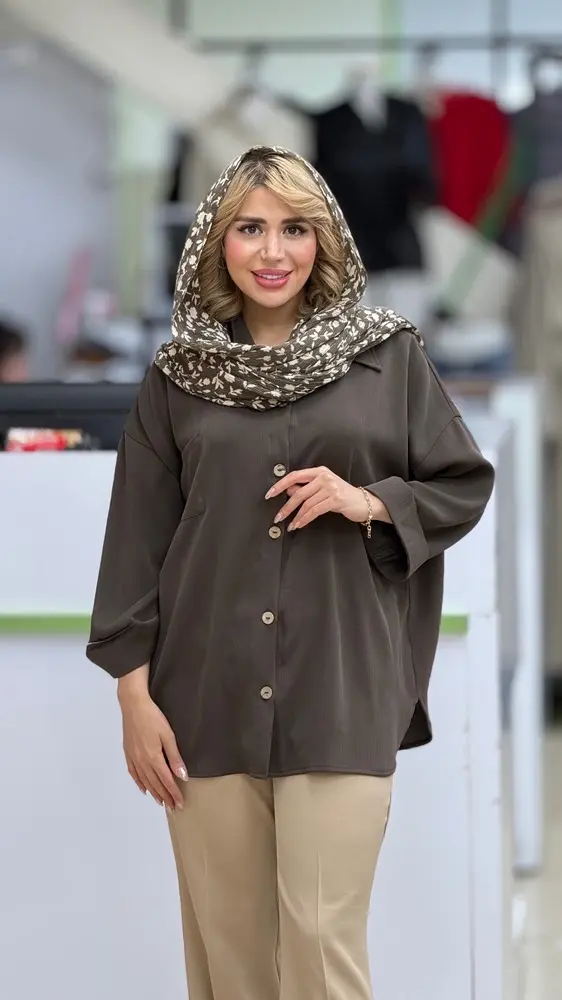 شومیز کرپ میله نوشین